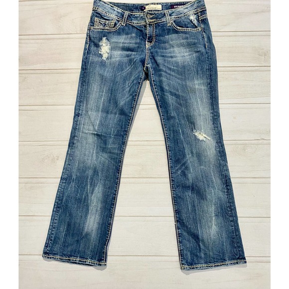 Vigoss Fit Boot Cut Faded Jeans - Picture 1 of 9